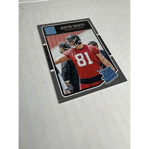 2016 Donruss Rated Rookie Austin Hooper Rookie Card RC Atlanta Falcons #352 - Picture 2 of 6